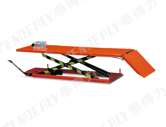 腳踏式摩托車維修平臺（前輪固定型）